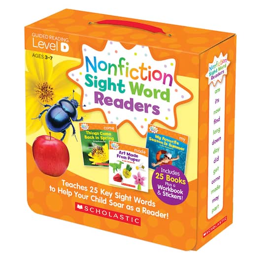 Scholastic&#xAE; Level D 25 Book Nonfiction Sight Word Readers Set
